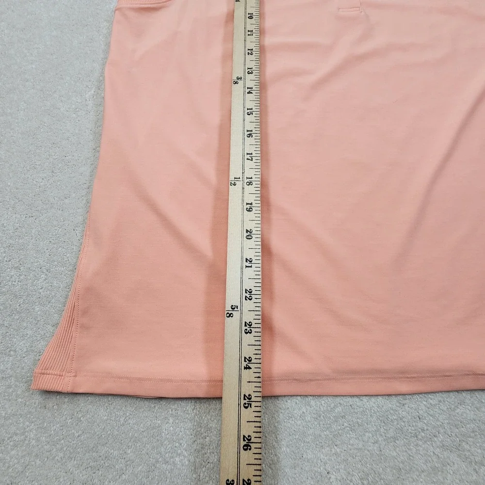 Nike Golf Sleeveless Polo Shirt Womens XL Peach‎ Slim Fit Pickleball Tennis NEW - Picture 9 of 9